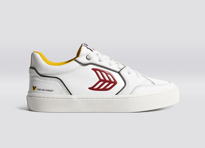 STAR WARS VALLELY White Leather Fighter Pilot Red Logo Sneaker